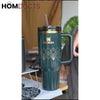 Forest Gloss Tumbler 40oz | Stanley Quencher H2.0 Dupe