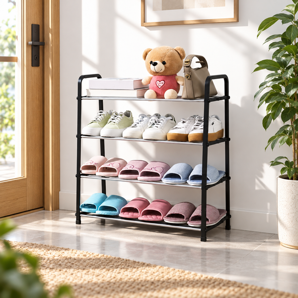 Four-layer multifunction shoe rack