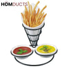 Fries Holder With Sauce Pot