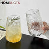 Frozen Ice Design Glass Cup - Elegant Tea & Coffee Mug | Premium Transparent Glass