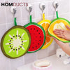 Fruit Pattern Kitchen Cleaning Towel (4Pcs)
