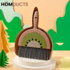 Fruit Style Mini Dustpan & Brush Set – Watermelon Lemon & Kiwi Design