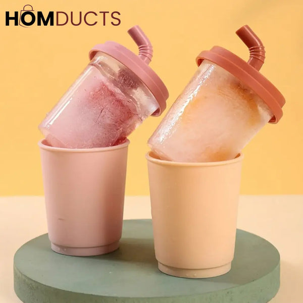 Fun Milk Tea Cup Ice Mold - Create Creative Popsicles!