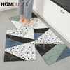 Geometric Anti-Fatigue Kitchen Mat Set – Marble Terrazzo & Gold Design (2pcs)