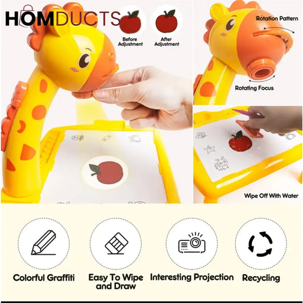 Giraffe Projector Drawing Table – Kids Creative Learning Toy