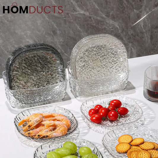 Glacier Pattern 9Pcs Snack Plate Set