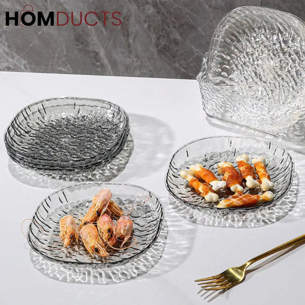 Glacier Pattern 9Pcs Snack Plate Set