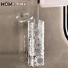 Glacier Wall-Mounted Suction Soap Dispenser – Luxury Textured for Bathroom & Kitchen