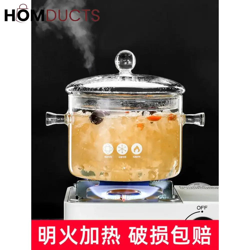Glass Cooking Pot