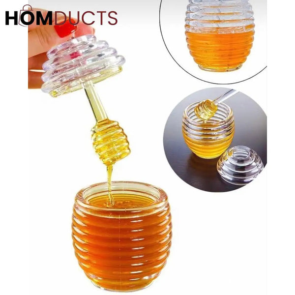 Glass Honey Jar