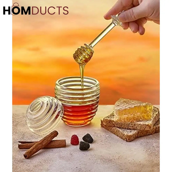 Glass Honey Jar