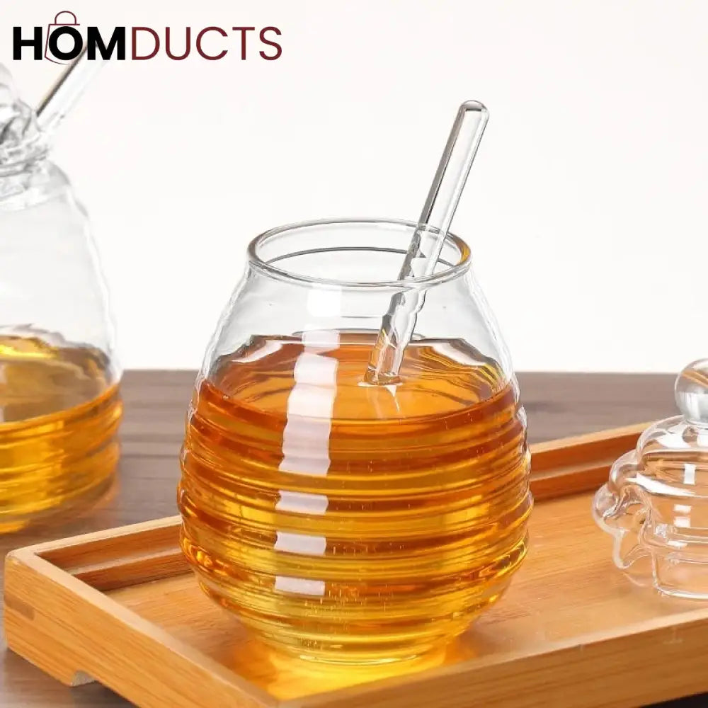 Glass Honey Jar