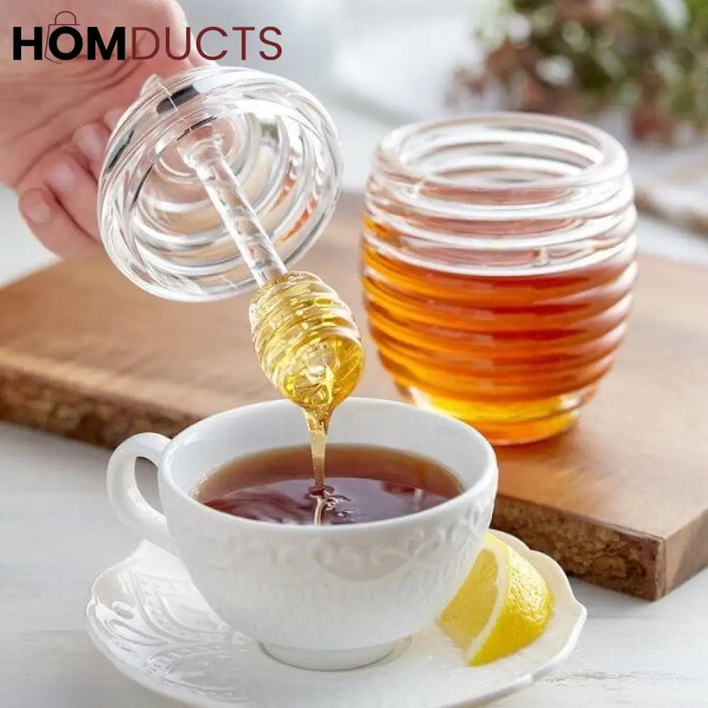 Glass Honey Jar