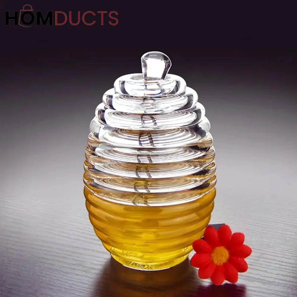 Glass Honey Jar