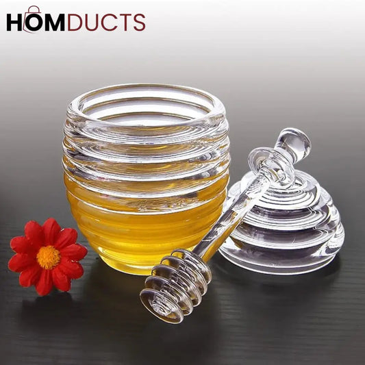 Glass Honey Jar