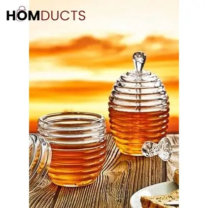 Glass Honey Jar