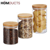 Glass Jar Set (3Pcs)