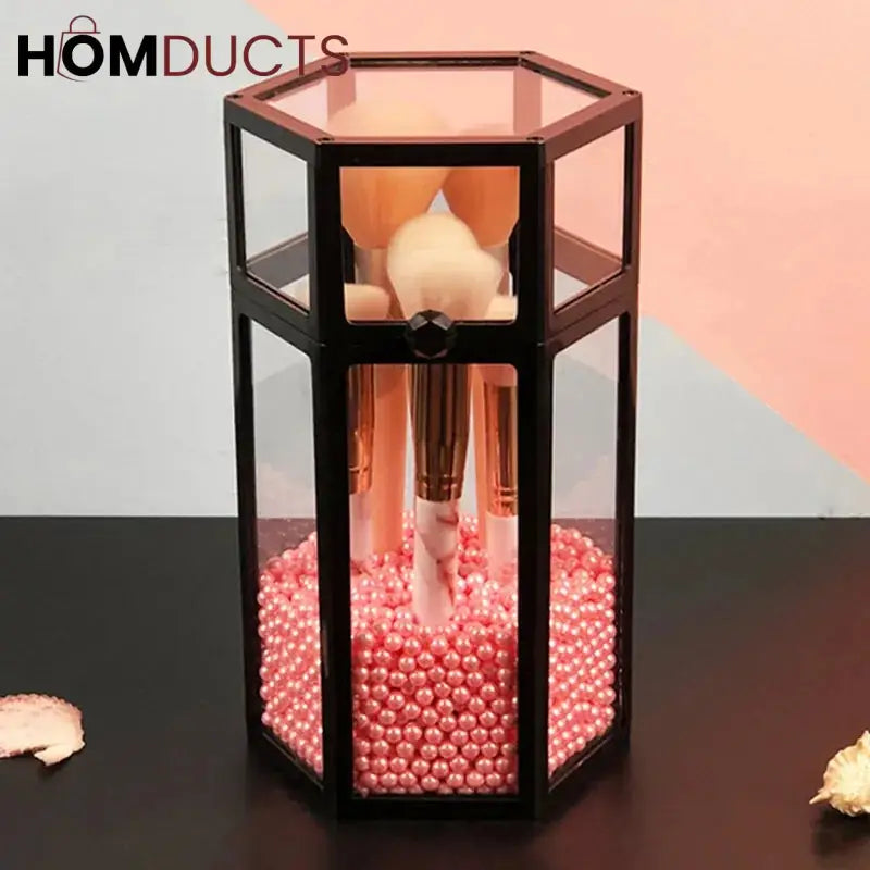 Glass Pearl Brush Holder J & C Organizer