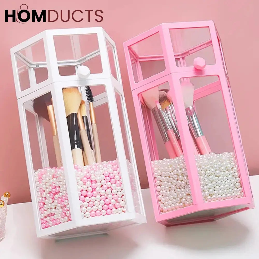 Glass Pearl Brush Holder J & C Organizer