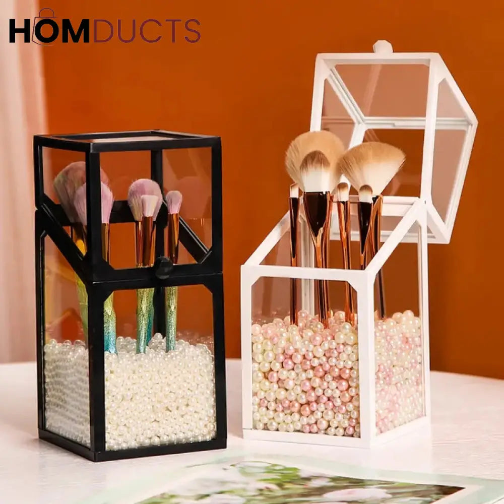 Glass Pearl Brush Holder J & C Organizer