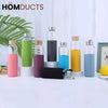 Mini Glass Water Bottle with Silicone Sleeve - Portable & Anti-Scald