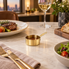 Gold finish 60 ml sauce cup with handle