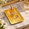 Gold rectangular floral damask decorative tray
