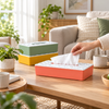 Diamond Top Plastic Tissue Box