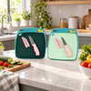 Plastic Cutting Board with Knife