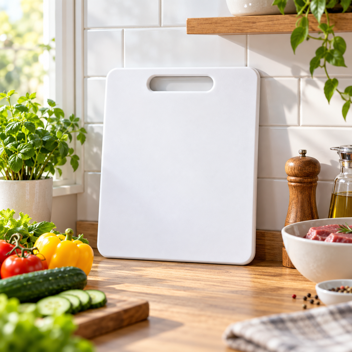 Plastic Cutting Board with Hanging Hole