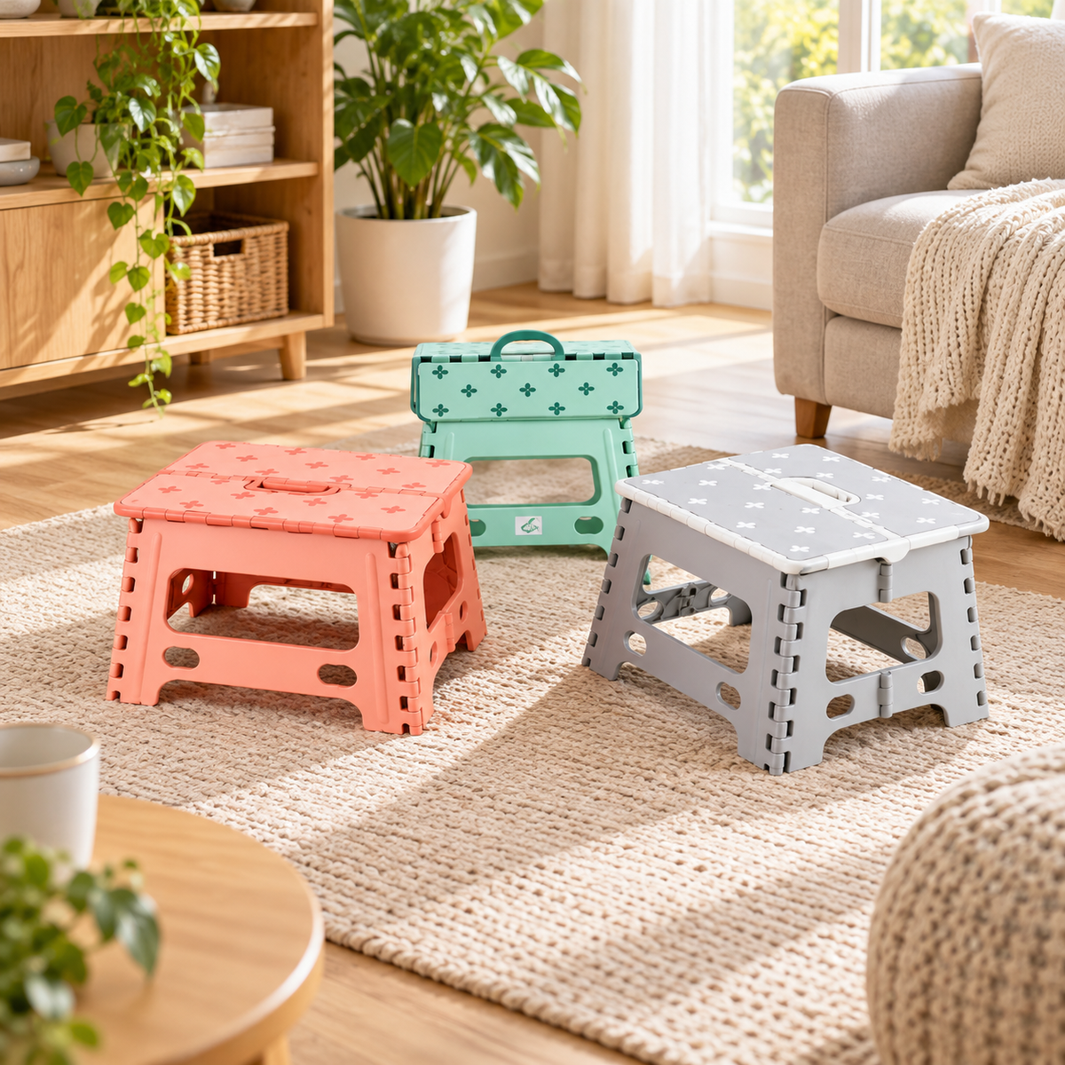 Small Printed Folding Stool