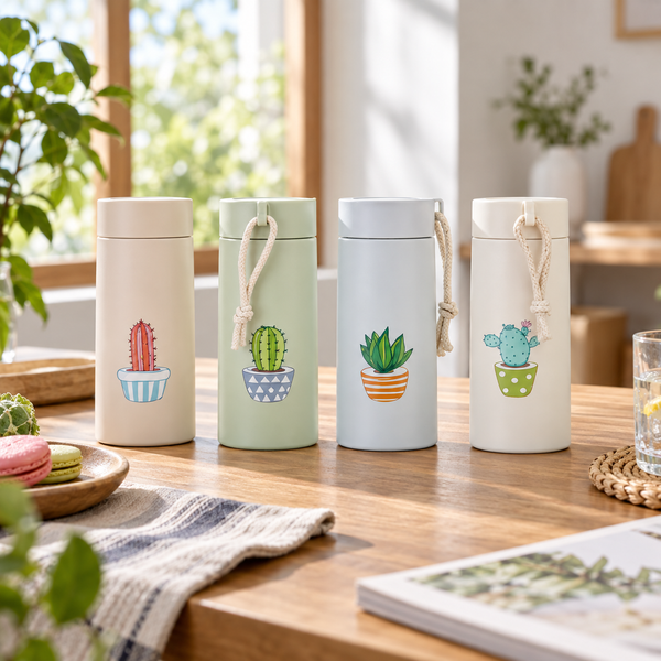Cactus Glass Bottle 450ml