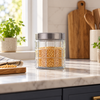 Glass Storage Jar with Plastic Cap 500ml
