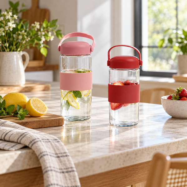 Glass Bottle with Handle