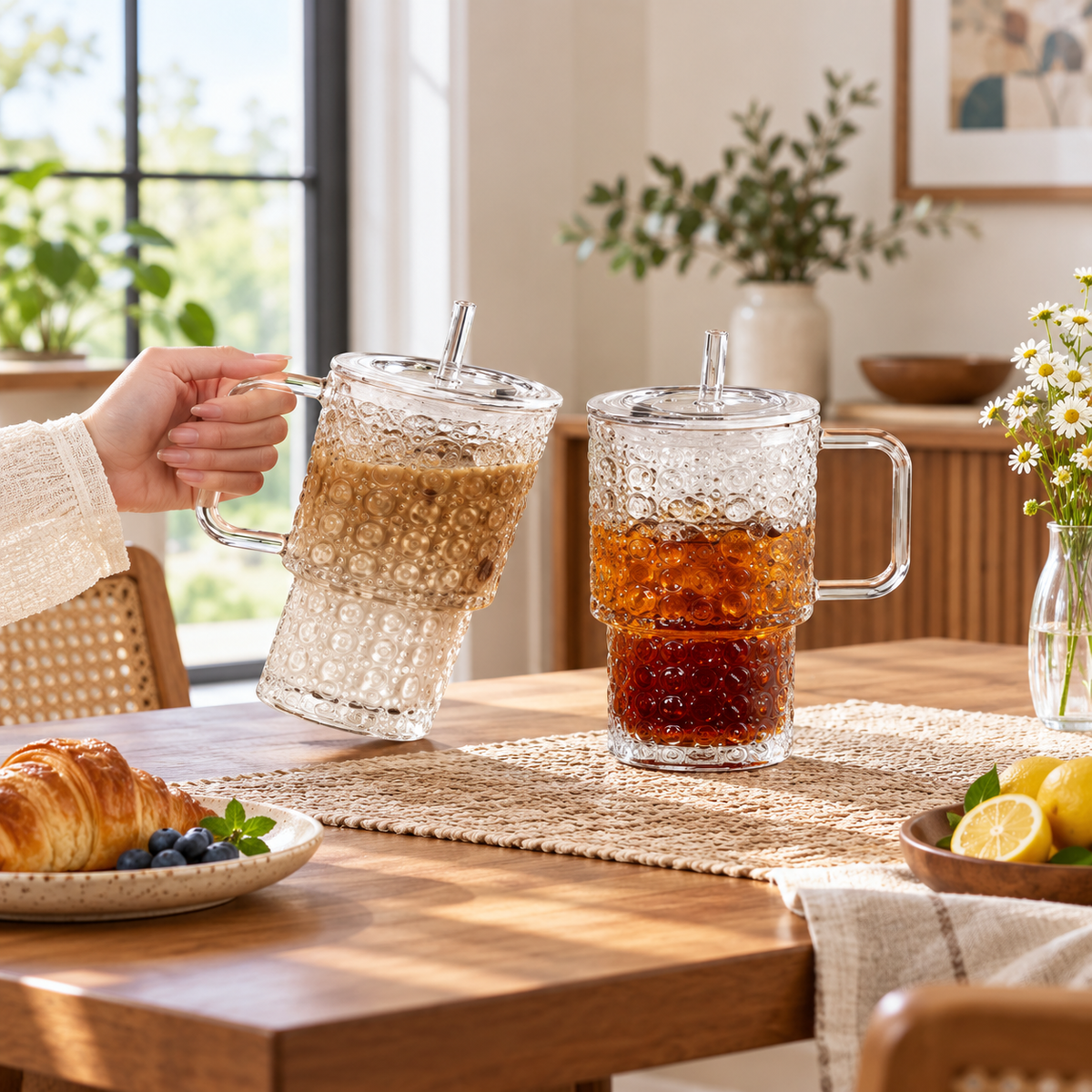Round Design Glass Tumbler 750ml