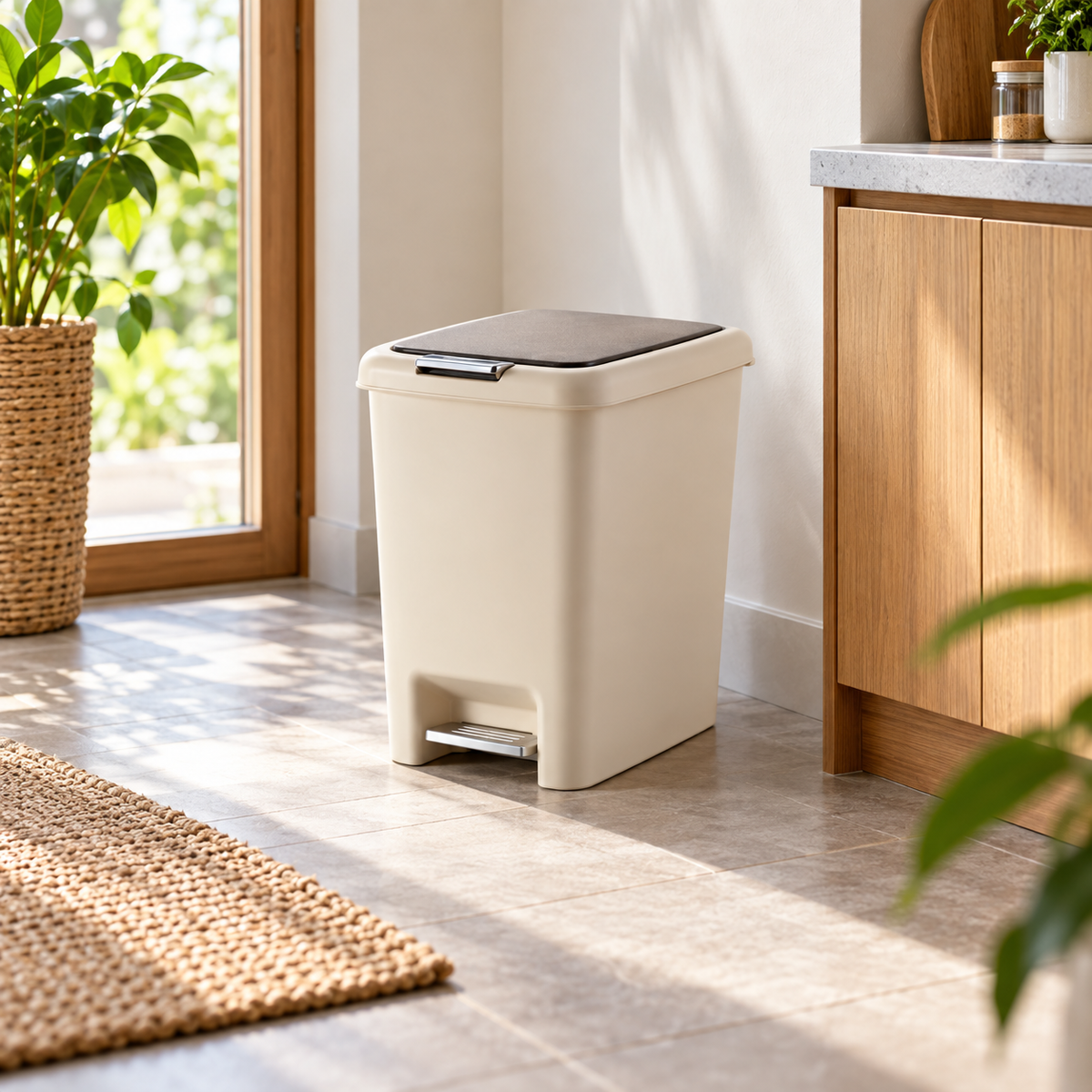 20L Two-Way Pedal Bin
