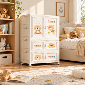 Bear Baby Cupboard – 1 Large & 2 Small Doors