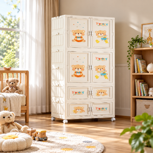 Bear Baby Cupboard – 2 Large & 2 Small Doors