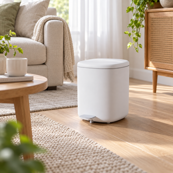 ECOCO 11L Hydraulic Pedal Bin with Bucket – Grey