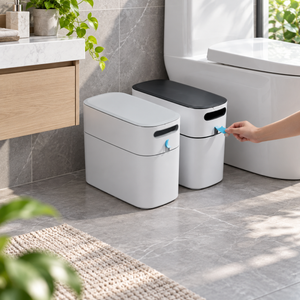 ECOCO Narrow Dustbin 12L – Grey