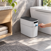 ECOCO Narrow Dustbin 8L – Black