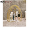 Golden Arch Luxe Vanity Organizer – Skincare & Makeup Display Rack