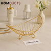 Golden Luxe Wire Fruit Basket – Premium Decorative Bowl for Kitchen & Dining