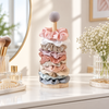 Vertical hair accessory and scrunchie display stand