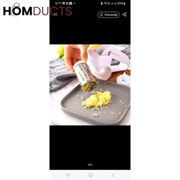 Hand Cranked Rotating Cheese Grater
