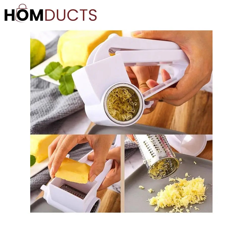 Hand Cranked Rotating Cheese Grater