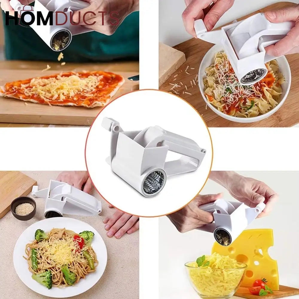 Hand Cranked Rotating Cheese Grater