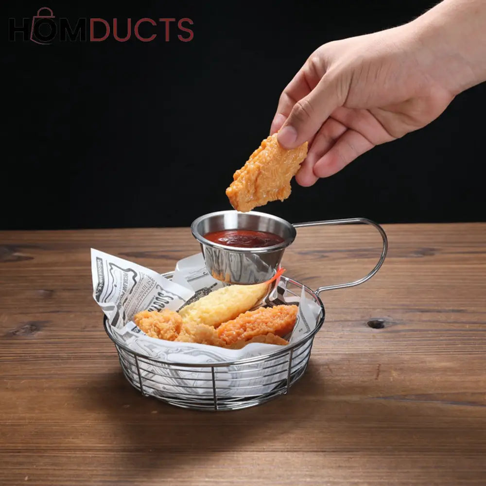 Hanging Sauce Stainless Steel Frying Basket