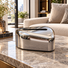 Harmain G2-3 chrome silver rounded tissue box