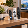 Clear acrylic three-slot remote control holder